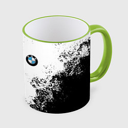 Кружка 3D BMW БМВ РАЗРЕЗАННОЕ ЛОГО, цвет: 3D-светло-зеленый кант