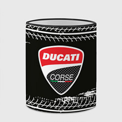 Кружка 3D Ducati Дукати Z, цвет: 3D-черный кант — фото 2