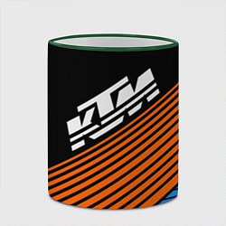 Кружка 3D KTM КТМ Z, цвет: 3D-зеленый кант — фото 2