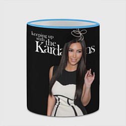 Кружка 3D Keeping up with Kardashians, цвет: 3D-небесно-голубой кант — фото 2