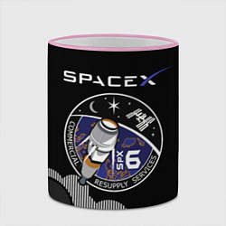 Кружка 3D Space X, цвет: 3D-розовый кант — фото 2