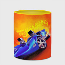 Кружка 3D Hot Wheels Хот Вилс, цвет: 3D-белый + желтый — фото 2