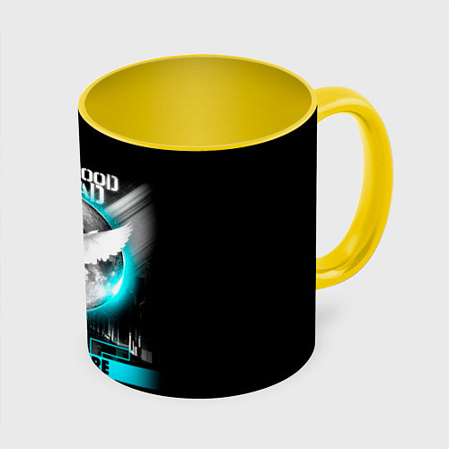 Кружка цветная New Empire, Vol 1 - Hollywood Undead / 3D-Белый + желтый – фото 1