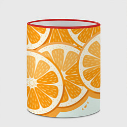 Кружка 3D АПЕЛЬСИН ORANGE, цвет: 3D-красный кант — фото 2
