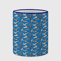 Кружка 3D Рыболовные Приманки, цвет: 3D-синий кант — фото 2