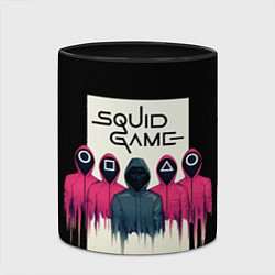 Кружка 3D Squid Game: Отряд стражей, цвет: 3D-белый + черный — фото 2