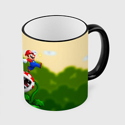 Кружка 3D Mario Coins, цвет: 3D-черный кант