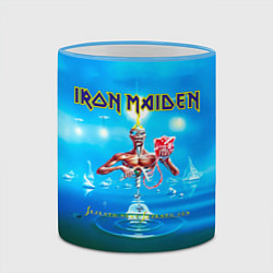 Кружка 3D Seventh Son of a Seventh Son - Iron Maiden, цвет: 3D-небесно-голубой кант — фото 2