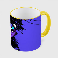 Кружка 3D Geometry Dash, цвет: 3D-желтый кант