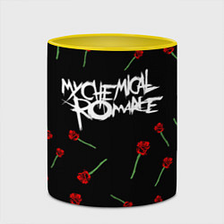 Кружка 3D MY CHEMICAL ROMANCE РОЗЫ MCR ROSES, цвет: 3D-белый + желтый — фото 2