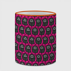 Кружка 3D Фигуры стражников, цвет: 3D-оранжевый кант — фото 2