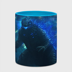 Кружка 3D ГОДЗИЛЛА В МОРЕ, цвет: 3D-белый + небесно-голубой — фото 2