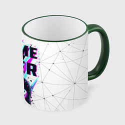 Кружка цветная Game OVER - NEON 3D
