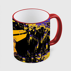 Кружка 3D Los angeles lakers NBA, цвет: 3D-красный кант