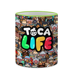 Кружка 3D Toca Life, цвет: 3D-светло-зеленый кант — фото 2