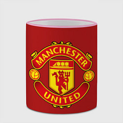 Кружка 3D Manchester United F C, цвет: 3D-розовый кант — фото 2