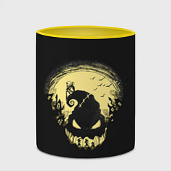 Кружка 3D Кошмар Джека The Nightmare before Christmas, цвет: 3D-белый + желтый — фото 2