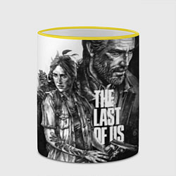 Кружка 3D THE LAST OF US ЧЁРНО БЕЛЫЙ, цвет: 3D-желтый кант — фото 2