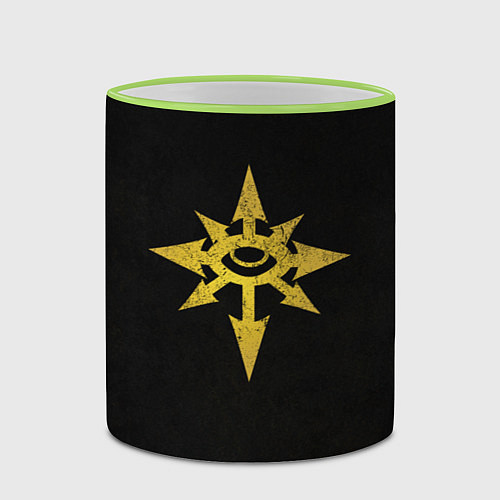 Кружка цветная Черный легион цвет легиона / 3D-Светло-зеленый кант – фото 2