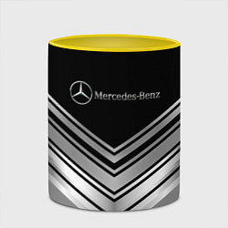 Кружка 3D Mercedes-Benz Текстура, цвет: 3D-белый + желтый — фото 2