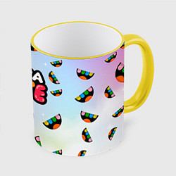 Кружка 3D Toca Life: Smile Logo, цвет: 3D-желтый кант