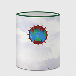 Кружка 3D Пожиратели миров до Ереси цвет легиона, цвет: 3D-зеленый кант — фото 2