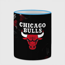 Кружка 3D ЧИКАГО БУЛЛС БЫКИ CHICAGO BULLS, цвет: 3D-небесно-голубой кант — фото 2