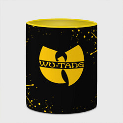 Кружка 3D WU-TANG CLAN БРЫЗГИ КРАСОК, цвет: 3D-белый + желтый — фото 2
