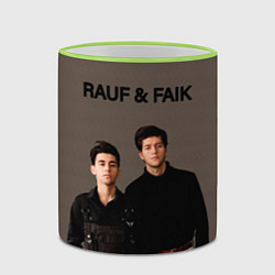 Кружка 3D Rauf & Faik Рауф и Фаик, цвет: 3D-светло-зеленый кант — фото 2