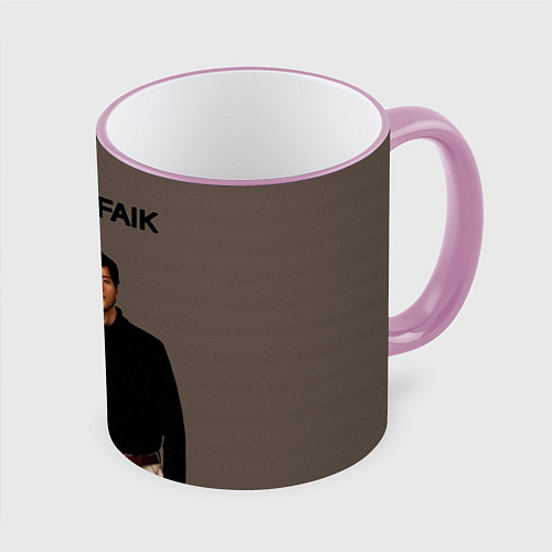 Кружка цветная Rauf & Faik Рауф и Фаик / 3D-Розовый кант – фото 1
