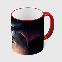 Кружка 3D Да начнётся битва, цвет: 3D-красный кант