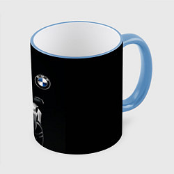 Кружка 3D BMW МИНИМЛ, цвет: 3D-небесно-голубой кант