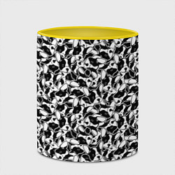 Кружка 3D Щенки Французского Бульдога, цвет: 3D-белый + желтый — фото 2