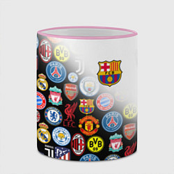 Кружка 3D FC BARCELONA LOGOBOMBING, цвет: 3D-розовый кант — фото 2