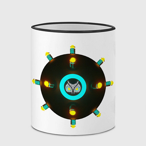 Кружка цветная RaiTime KiberVirus / 3D-Черный кант – фото 2