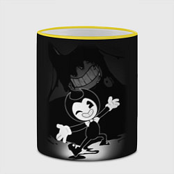 Кружка 3D BENDY - БЕНДИ ИГРА, цвет: 3D-желтый кант — фото 2