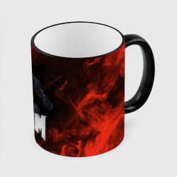 Кружка 3D 3D BARON DOOM FIRE, цвет: 3D-черный кант