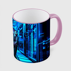 Кружка 3D Крадущийся тигр, цвет: 3D-розовый кант