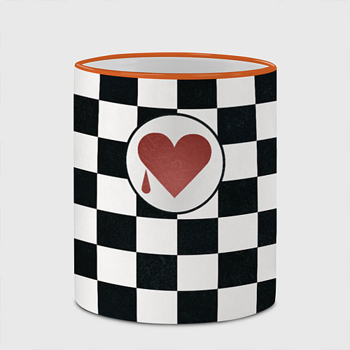 Кружка цветная Плакальщики цвет ордена / 3D-Оранжевый кант – фото 2