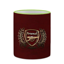 Кружка 3D Arsenal London, цвет: 3D-светло-зеленый кант — фото 2