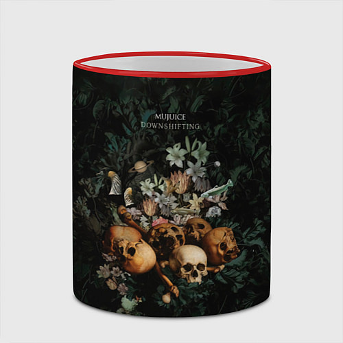 Кружка цветная Дауншифтинг / 3D-Красный кант – фото 2