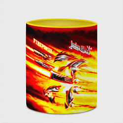 Кружка 3D Firepower - Judas Priest, цвет: 3D-белый + желтый — фото 2