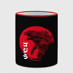 Кружка 3D ГОДЗИЛА, ИЕРОГЛИФЫ, цвет: 3D-красный кант — фото 2