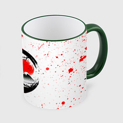 Кружка цветная САКУРА, КРАСНОЕ СОЛНЦЕ ЯПОНИИ, ФУДЗИЯМА