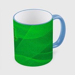 Кружка 3D Краснодар lime theme, цвет: 3D-небесно-голубой кант