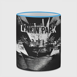 Кружка 3D A Thousand Suns: Puerta De Alcala - Linkin Park, цвет: 3D-небесно-голубой кант — фото 2