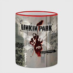 Кружка 3D Hybrid Theory Live Around The World - Linkin Park, цвет: 3D-красный кант — фото 2