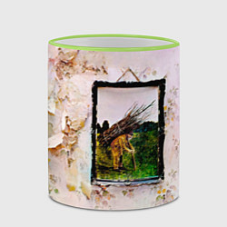 Кружка 3D Led Zeppelin IV - четвёртый студийный альбом, цвет: 3D-светло-зеленый кант — фото 2