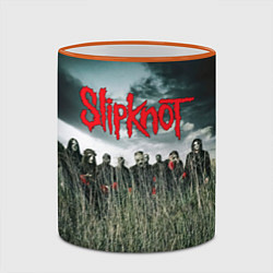 Кружка 3D All Hope Is Gone - Slipknot, цвет: 3D-оранжевый кант — фото 2