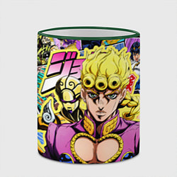 Кружка 3D JoJos Bizarre Adventure - Джорно Джованна, цвет: 3D-зеленый кант — фото 2